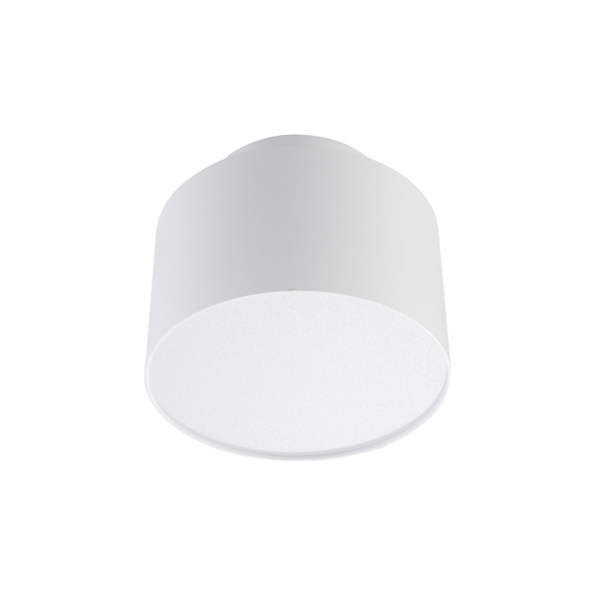 LED takspot Nivoria hvit aluminium Ø11 cm sideprofil