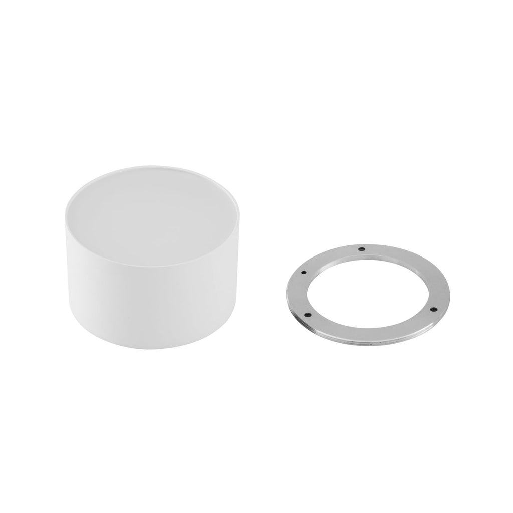 LED takspot Nivoria hvit aluminium vinklet