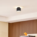 LED takspot Nivoria svart aluminium forfra