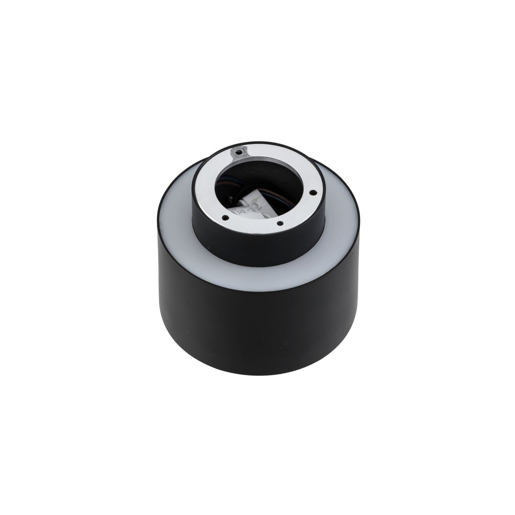 LED takspot Nivoria svart aluminium lysbilde