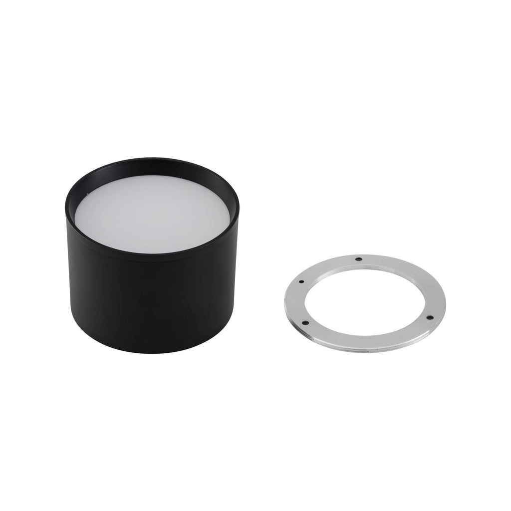 LED takspot Nivoria svart aluminium lysdetalj