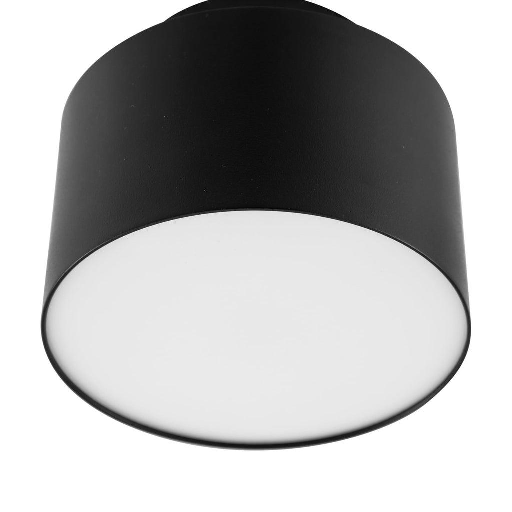 LED takspot Nivoria svart aluminium nærbilde