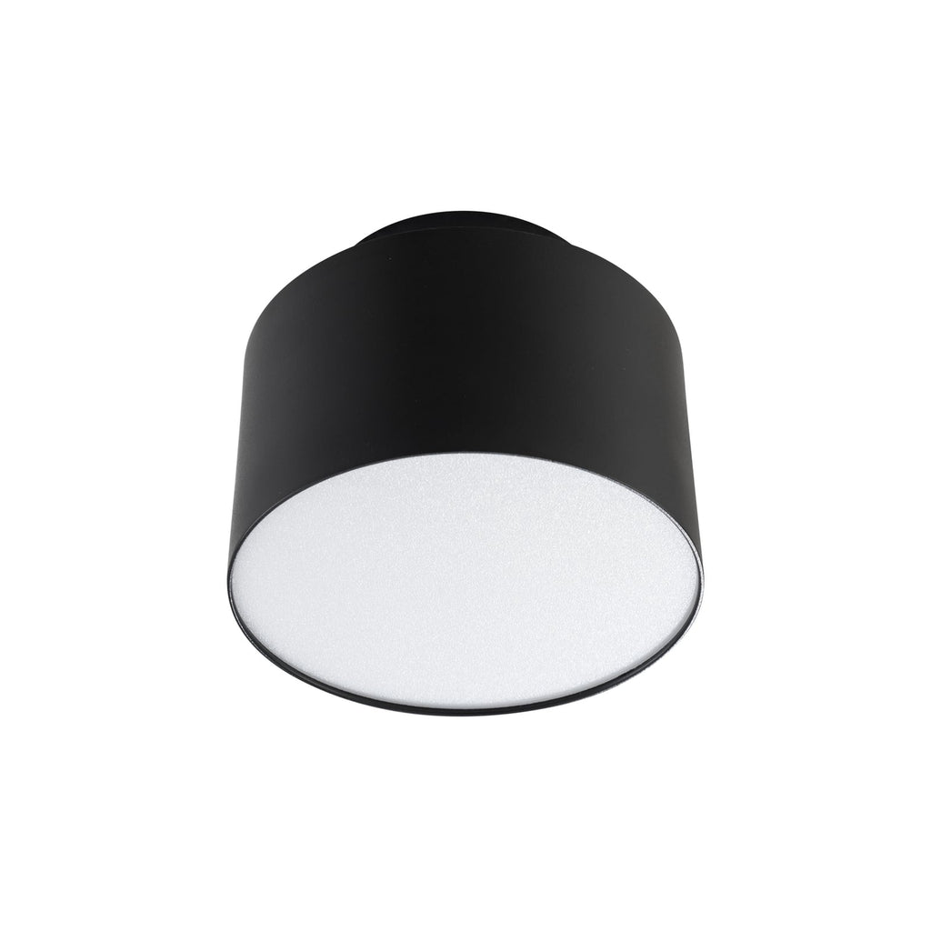 LED takspot Nivoria svart aluminium side