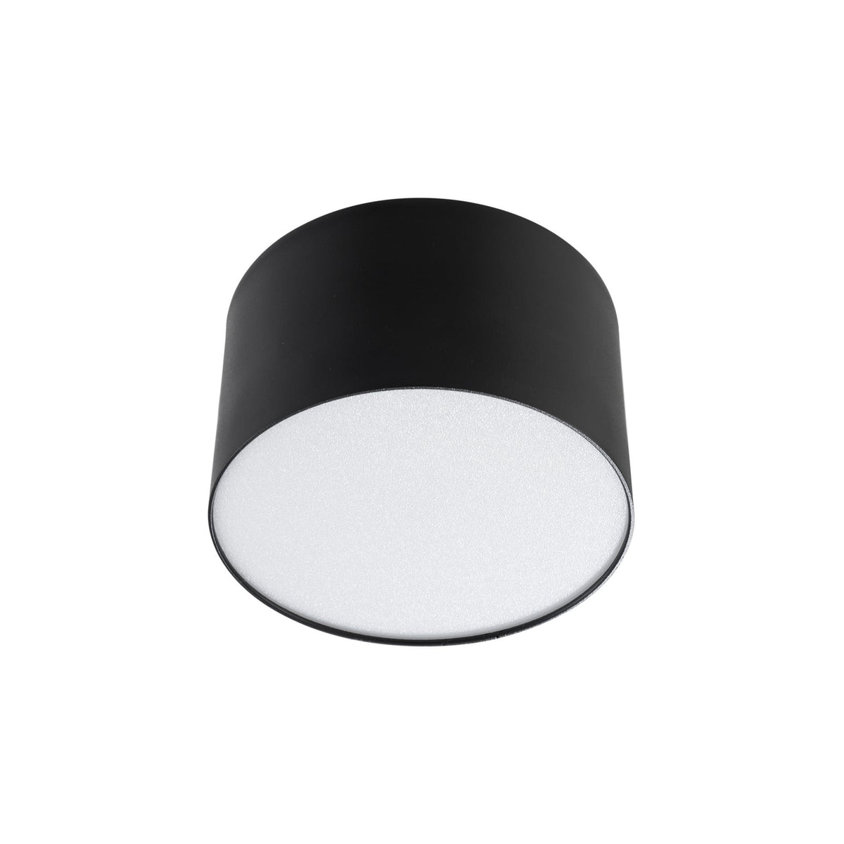 LED takspot Nivoria svart aluminium side