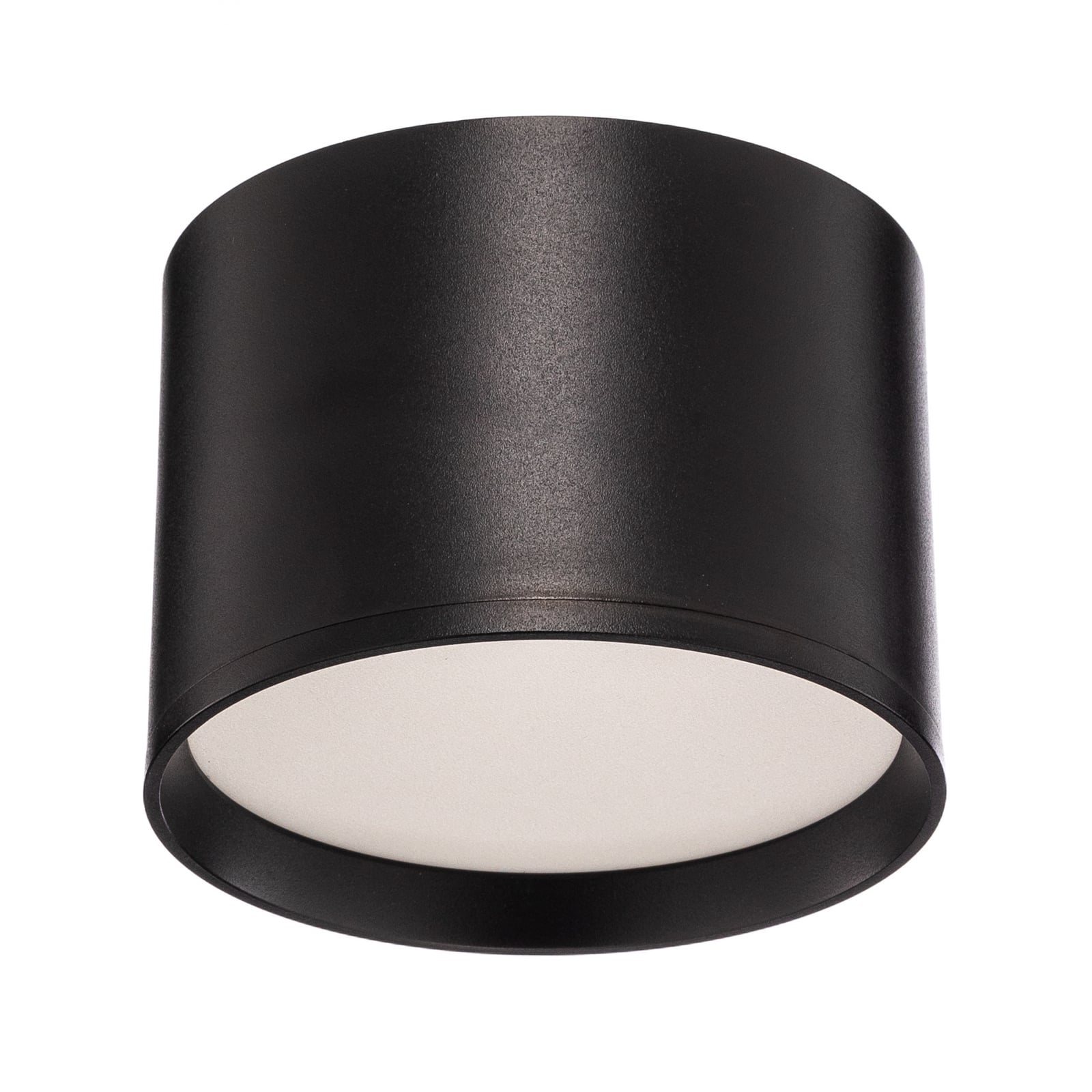 LED takspot Nivoria svart aluminium skruefeste