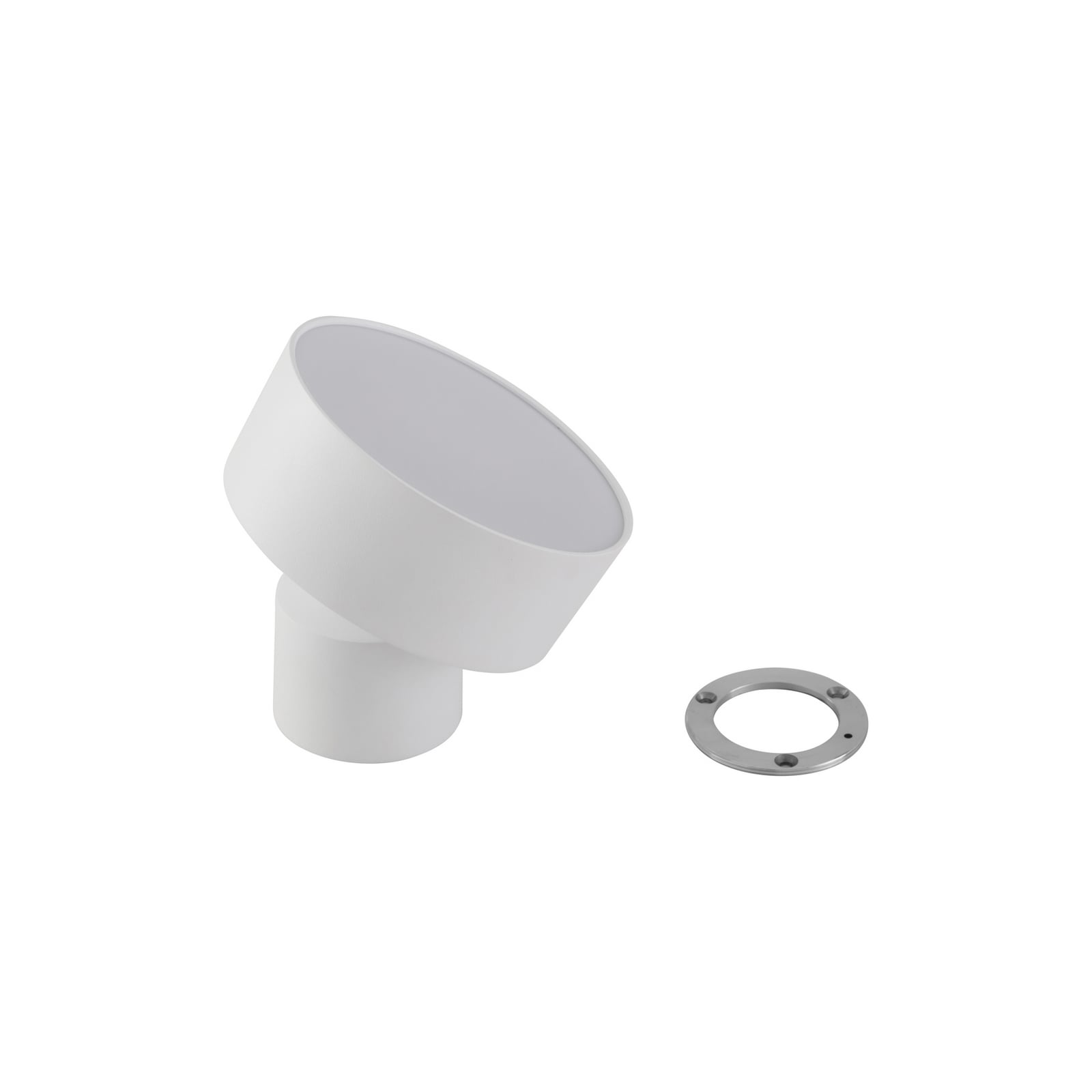 LED takspot Nivoria svingbar hvit aluminium samlet oversikt