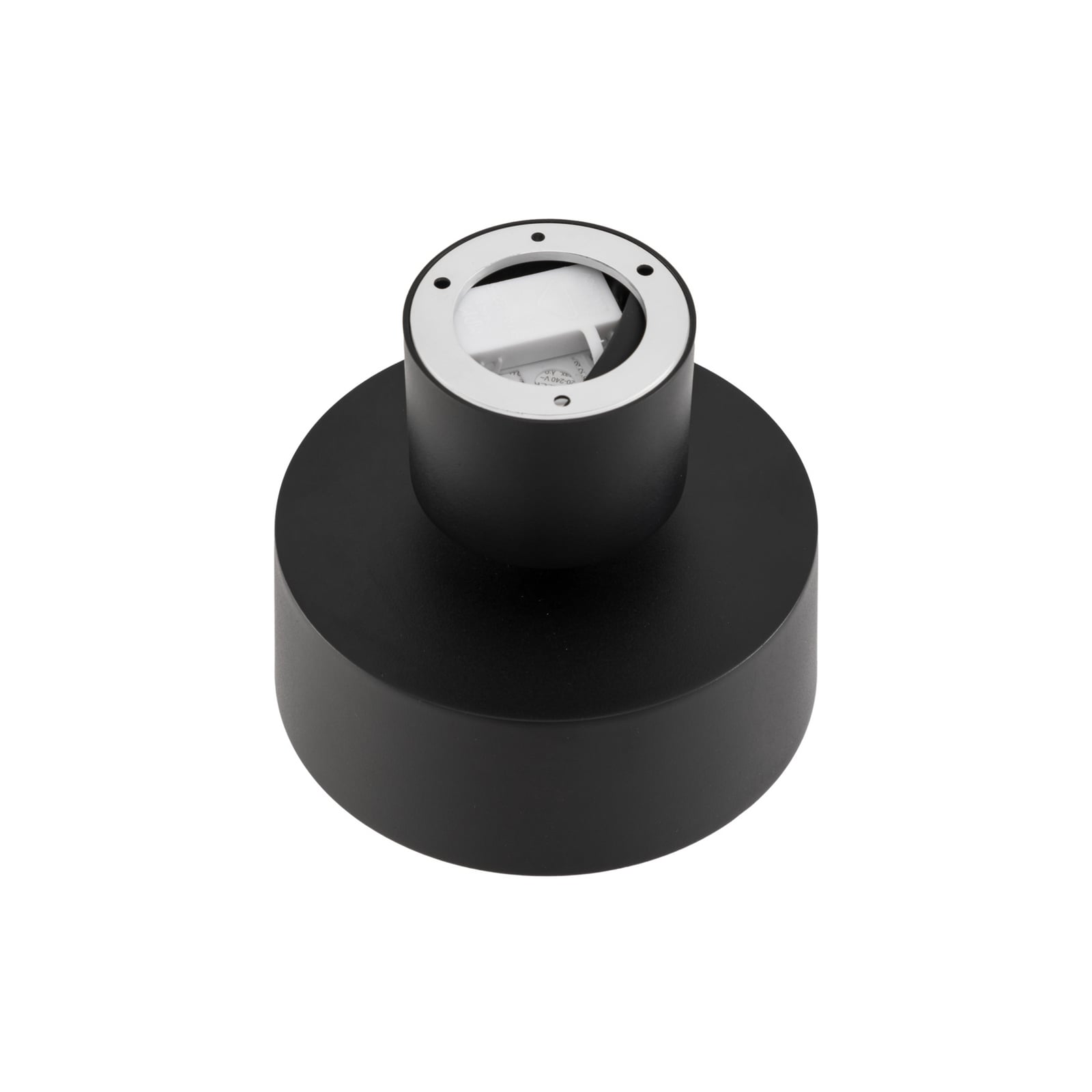 LED takspot Nivoria svingbar svart aluminium sideprofil