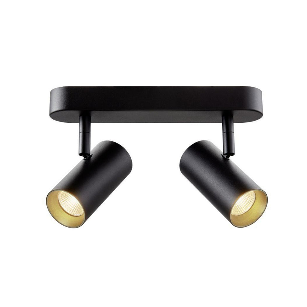 LED takspot Noblo dimbar svart 12W 2700K 24 cm forfra