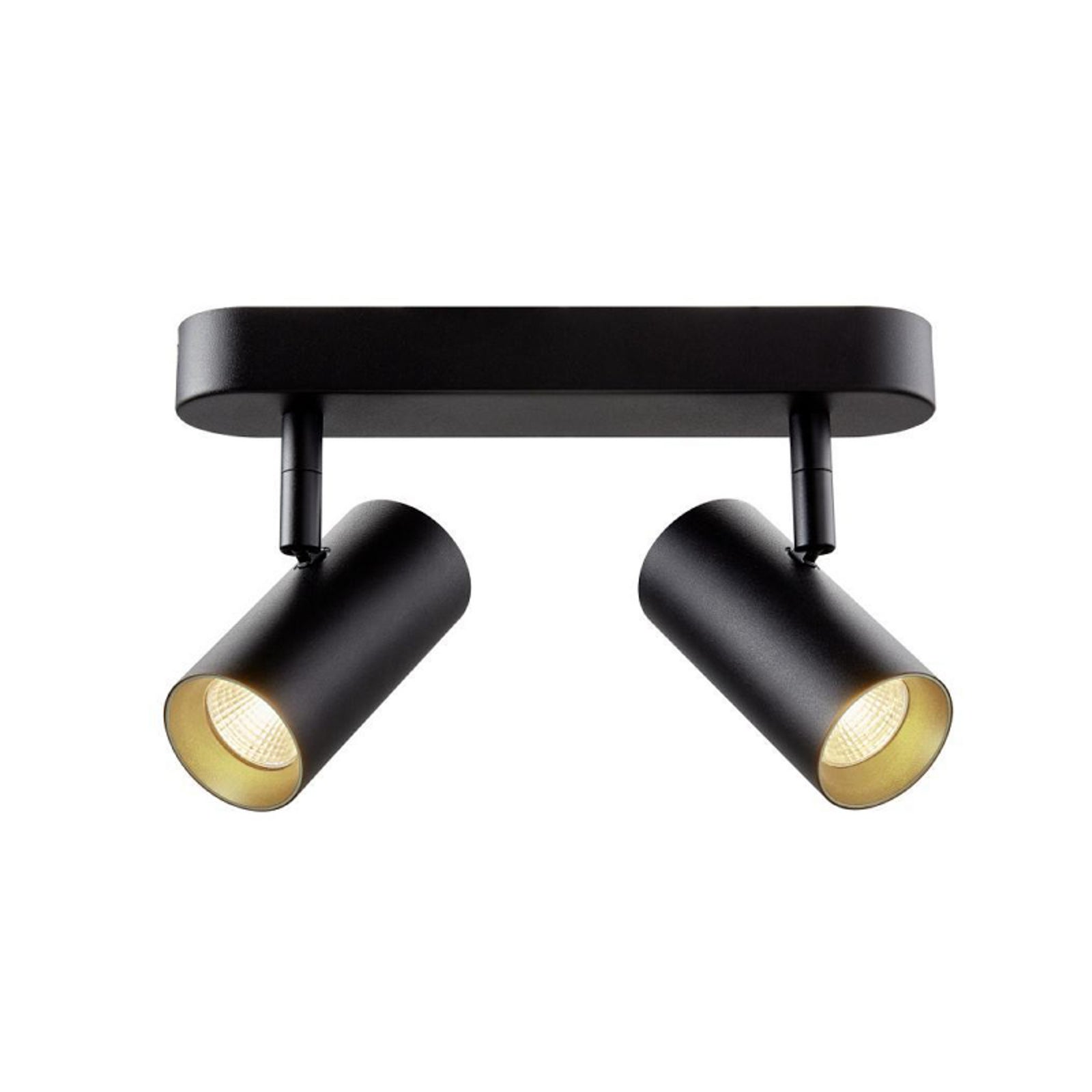 LED takspot Noblo dimbar svart 12W 2700K 24 cm forfra