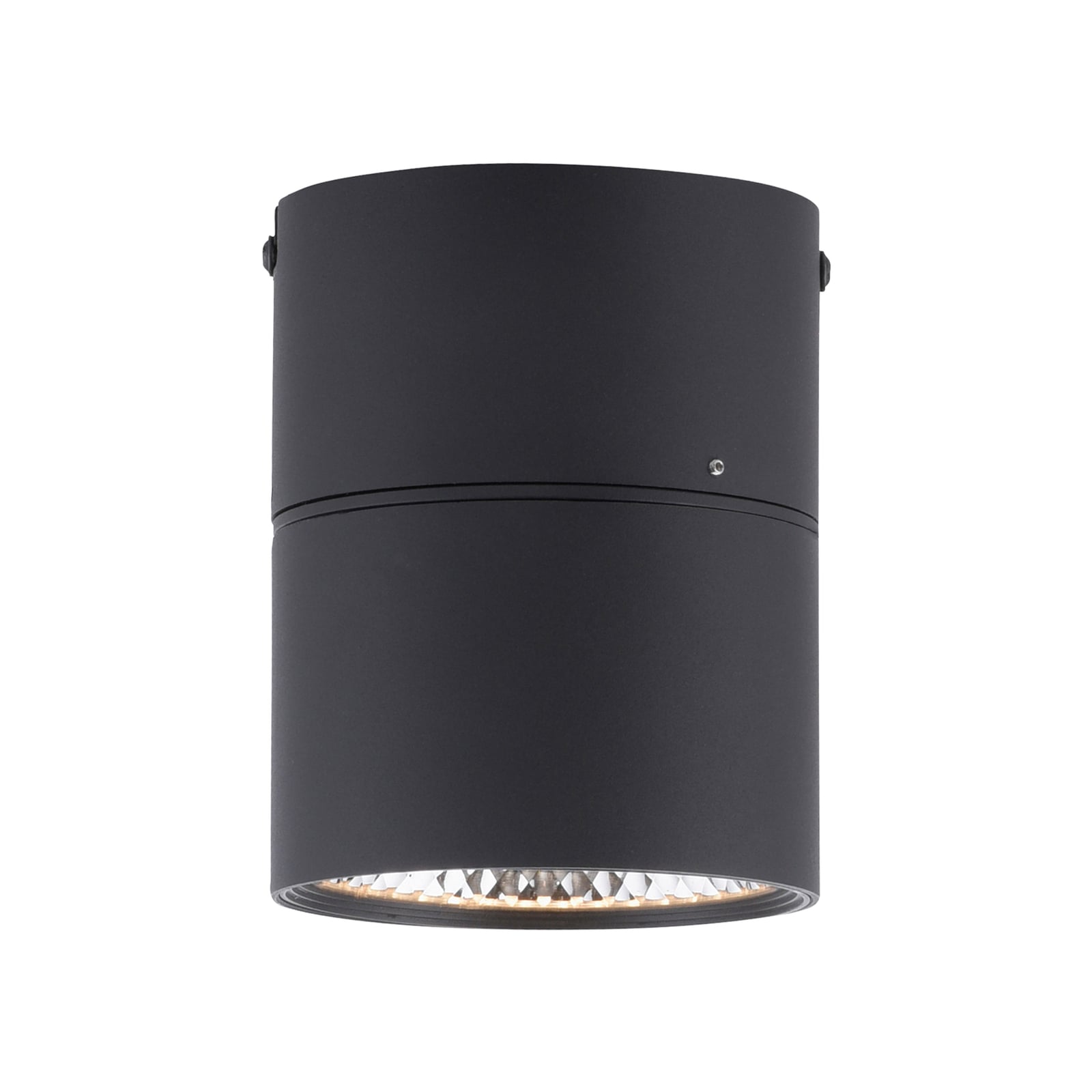 LED takspot Nola 1-lys svart dimbar 15W Ø15 cm detalj