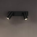 LED takspot Octagon 2-lys dimbar matt svart GU10 LEDVANCE forfra