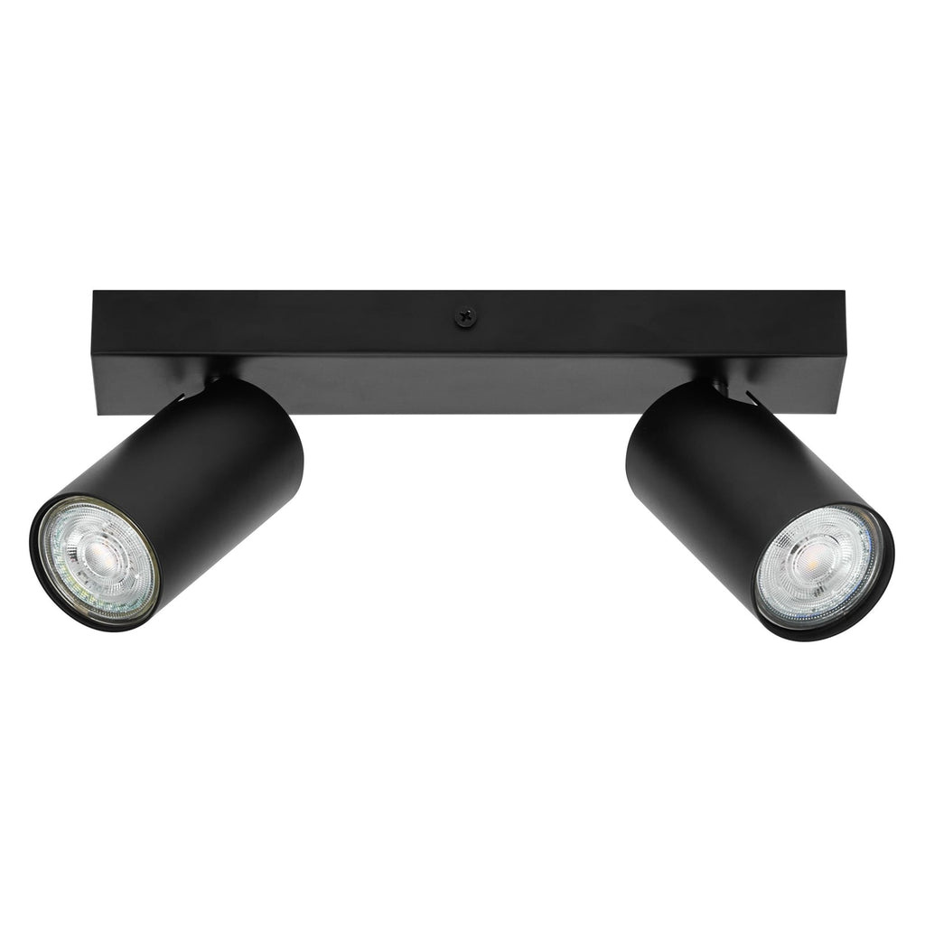 LED takspot Octagon 2-lys dimbar matt svart GU10 LEDVANCE montert
