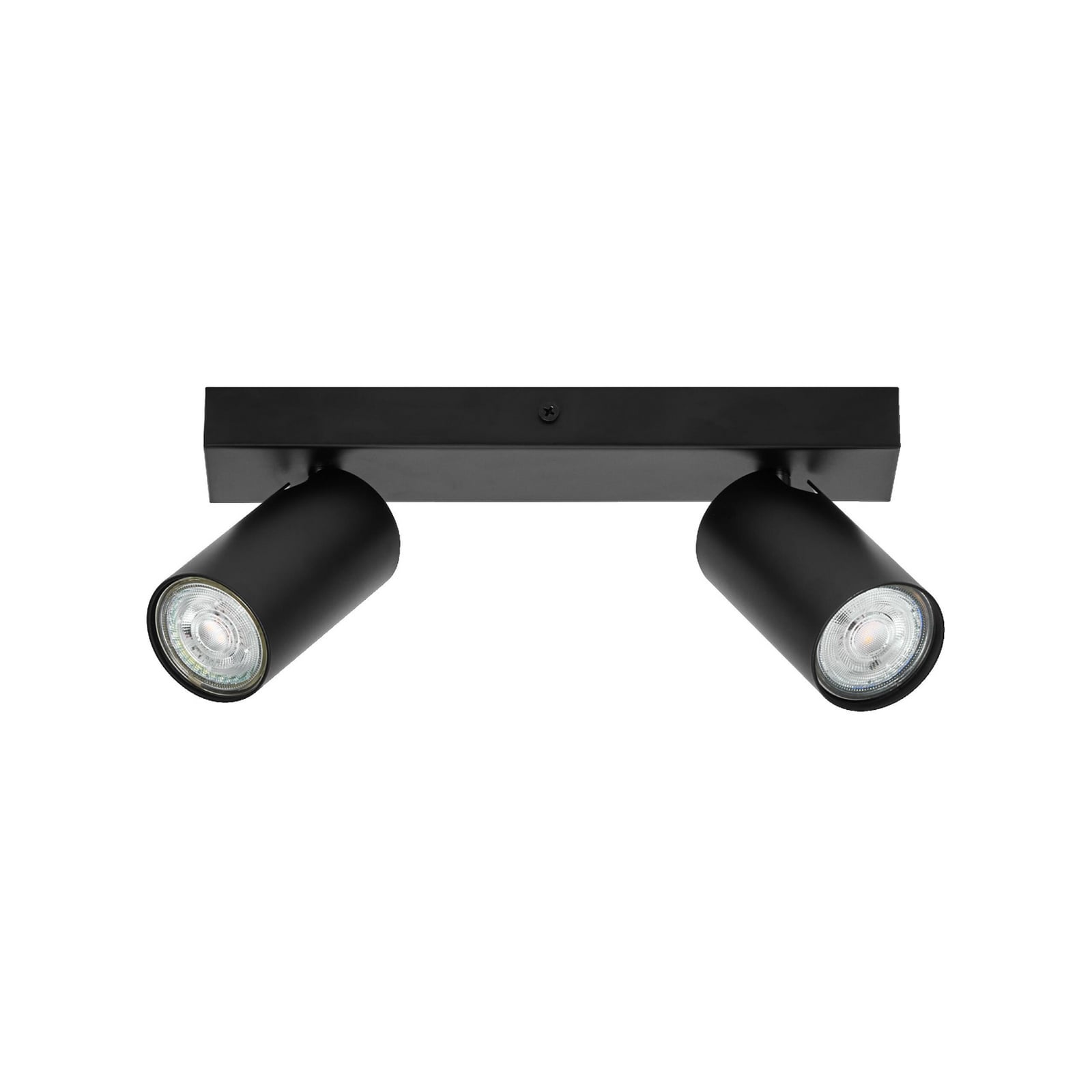 LED takspot Octagon 2-lys dimbar svart GU10 - OSRAM detalj av spotter