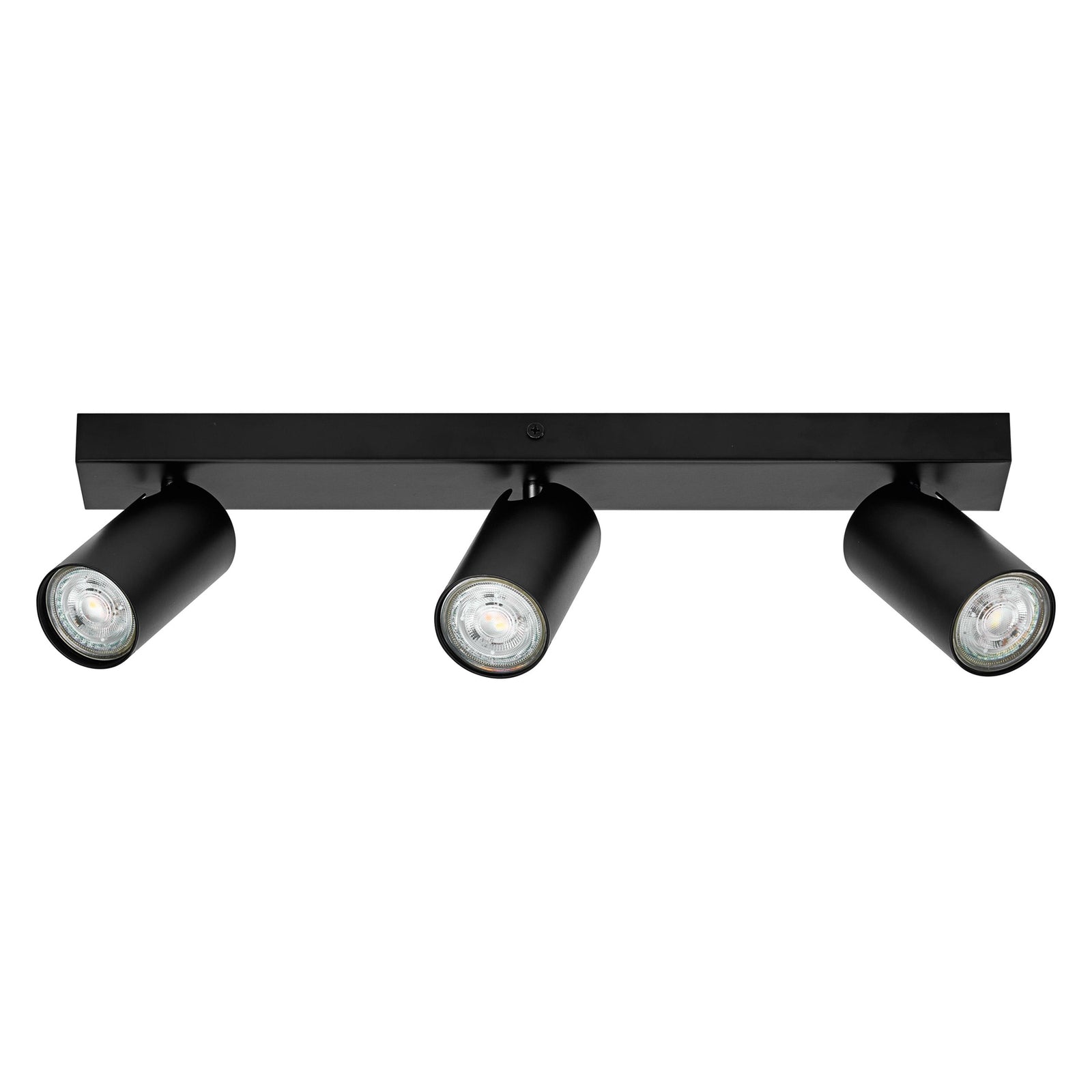 LED takspot Octagon 3-lys dimbar svart stål GU10 LEDVANCE montert i rom
