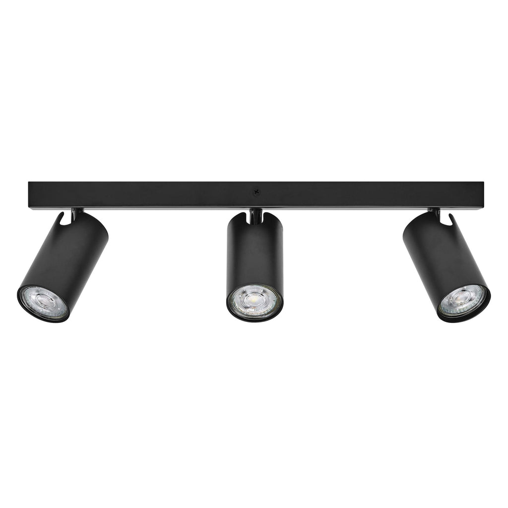 LED takspot Octagon 3-lys dimbar svart stål GU10 LEDVANCE nærbilde av lampe