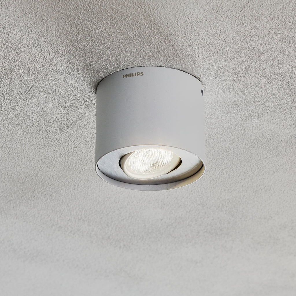 LED takspot Phase hvit svingbar dimbar 4,5W varmhvit - Philips bakside