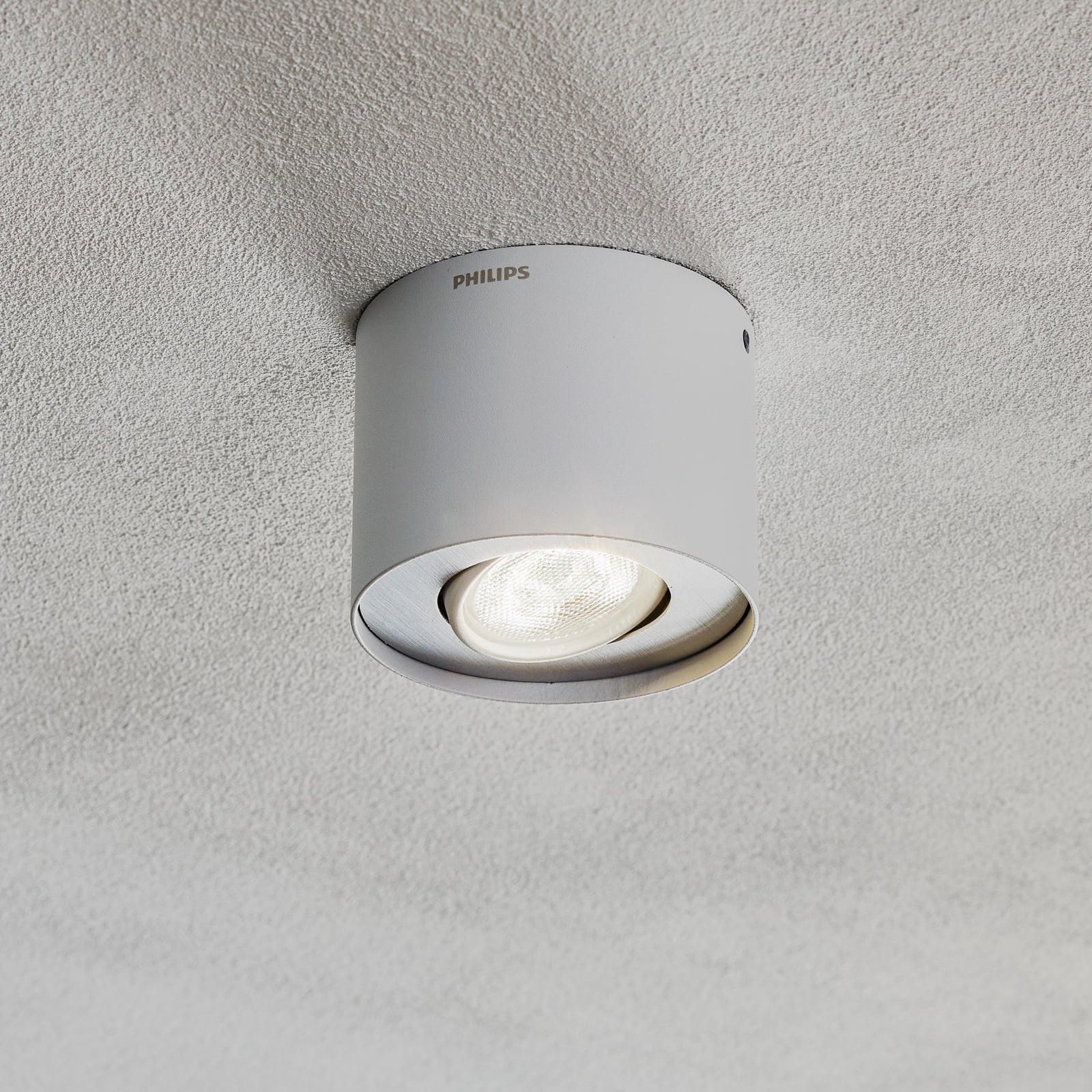 LED takspot Phase hvit svingbar dimbar 4,5W varmhvit - Philips bakside