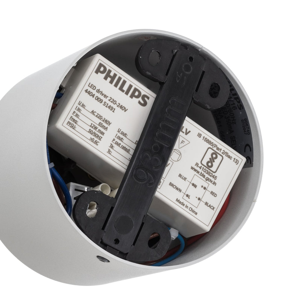Oversikt av LED takspot Phase hvit svingbar dimbar 4,5W varmhvit - Philips i rom