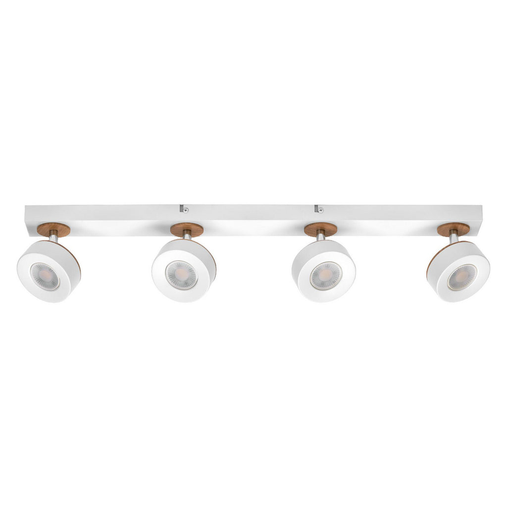 LED takspot Pluto 4-lys hvit/tre justerbare spotter