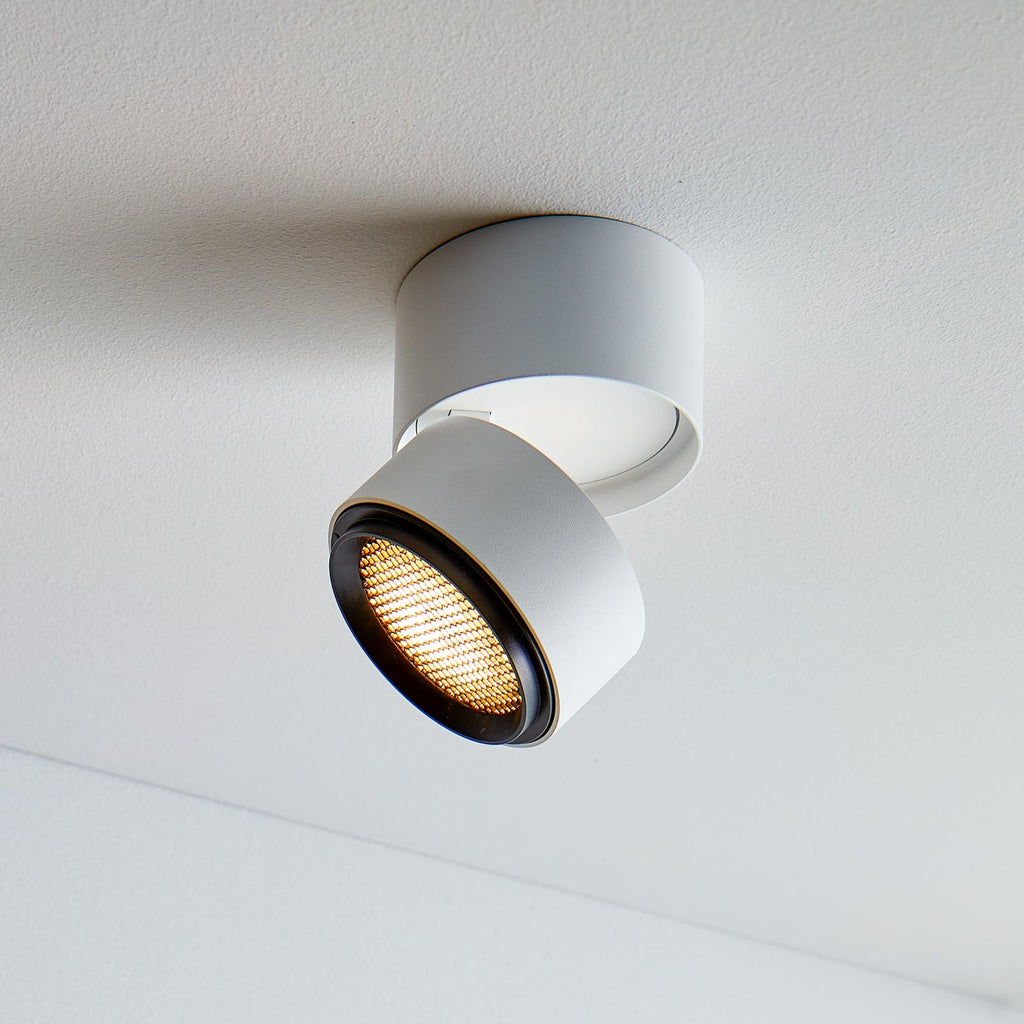 LED takspot Ray dimbar aluminium forfra