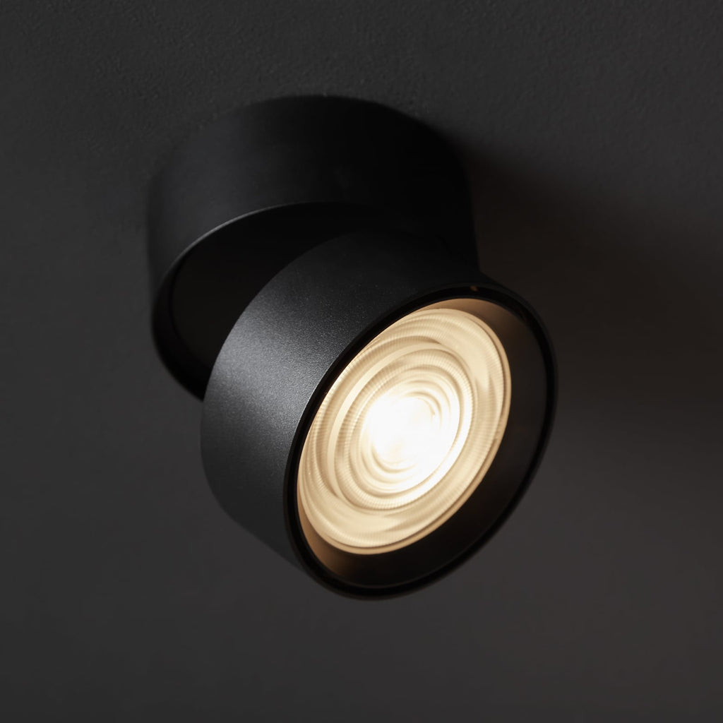 LED takspot Ray justerbar aluminium nærbilde av lampehode