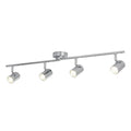 LED takspot Rollo 4-lys krom 77 cm 3000K forfra