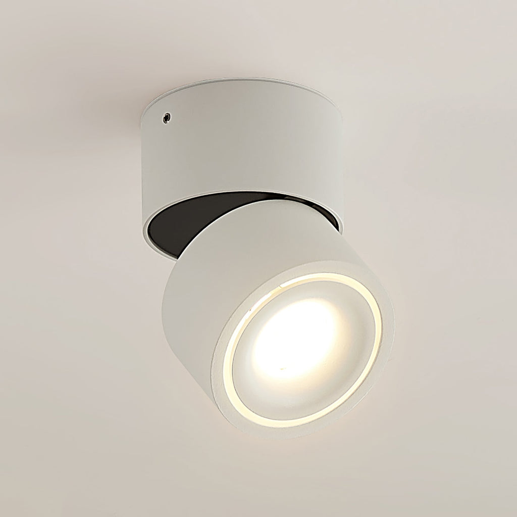 LED takspot Rotari 1-lys dimbar hvit Ø7,5 cm forfra