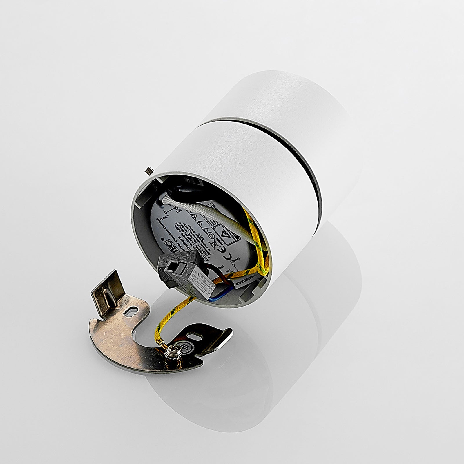 LED takspot Rotari 1-lys dimbar hvit Ø7,5 cm lysbilde