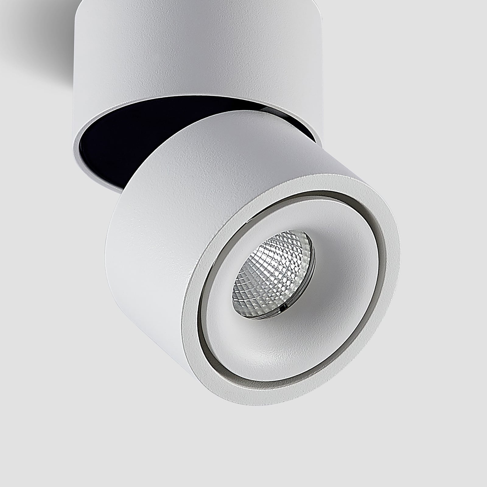 LED takspot Rotari 1-lys dimbar hvit Ø7,5 cm med integrert driver