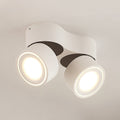 LED takspot Rotari 2-lys dimbar hvit aluminium forfra