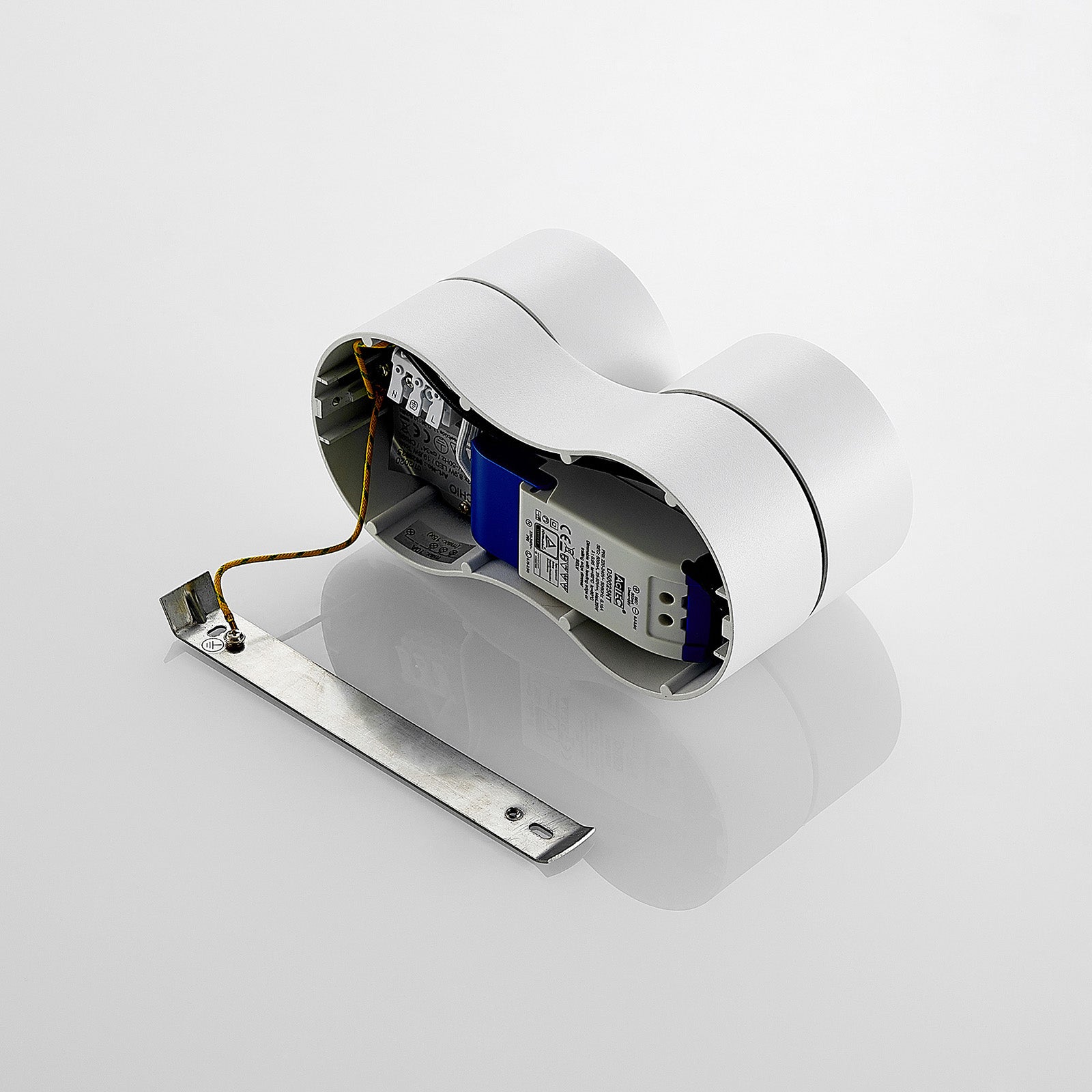 LED takspot Rotari 2-lys dimbar hvit aluminium lys i bruk