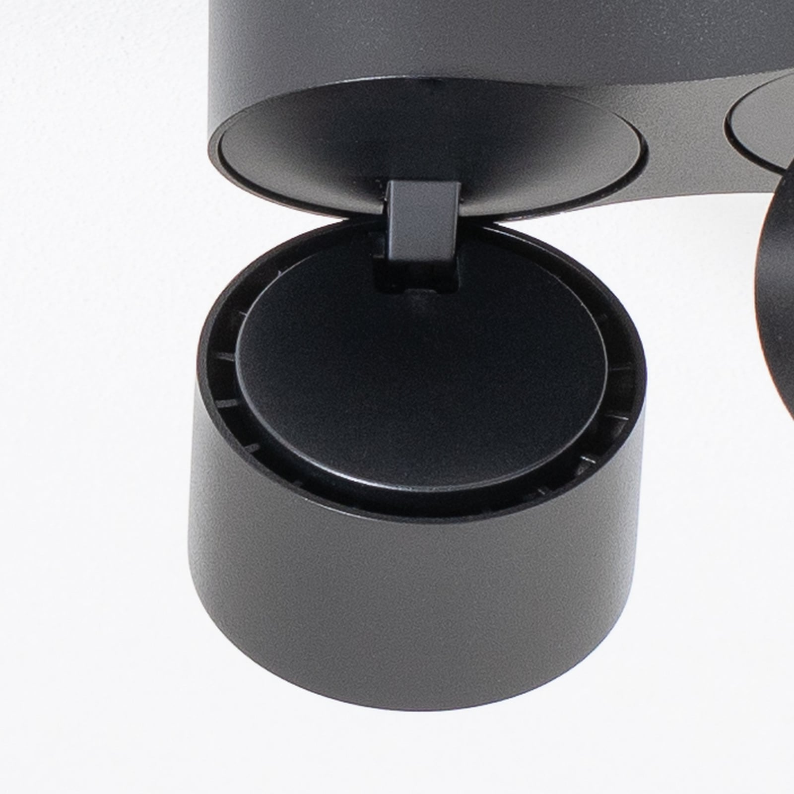 LED takspot Rotari 2-lys dimbar svart aluminium med justerbare spotlights