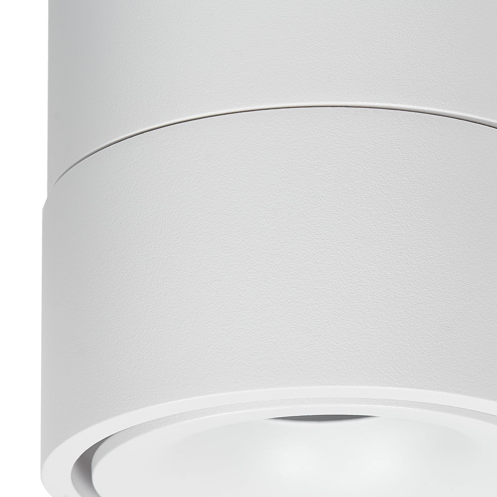 LED takspot Rotari 3-lys dimbar hvit aluminium vinklet lys