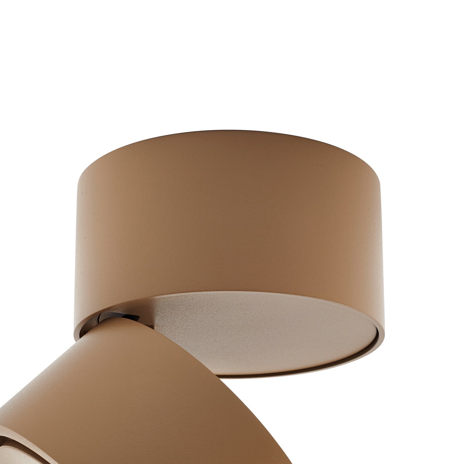 LED takspot Rotari dimbar brun aluminium vinklet
