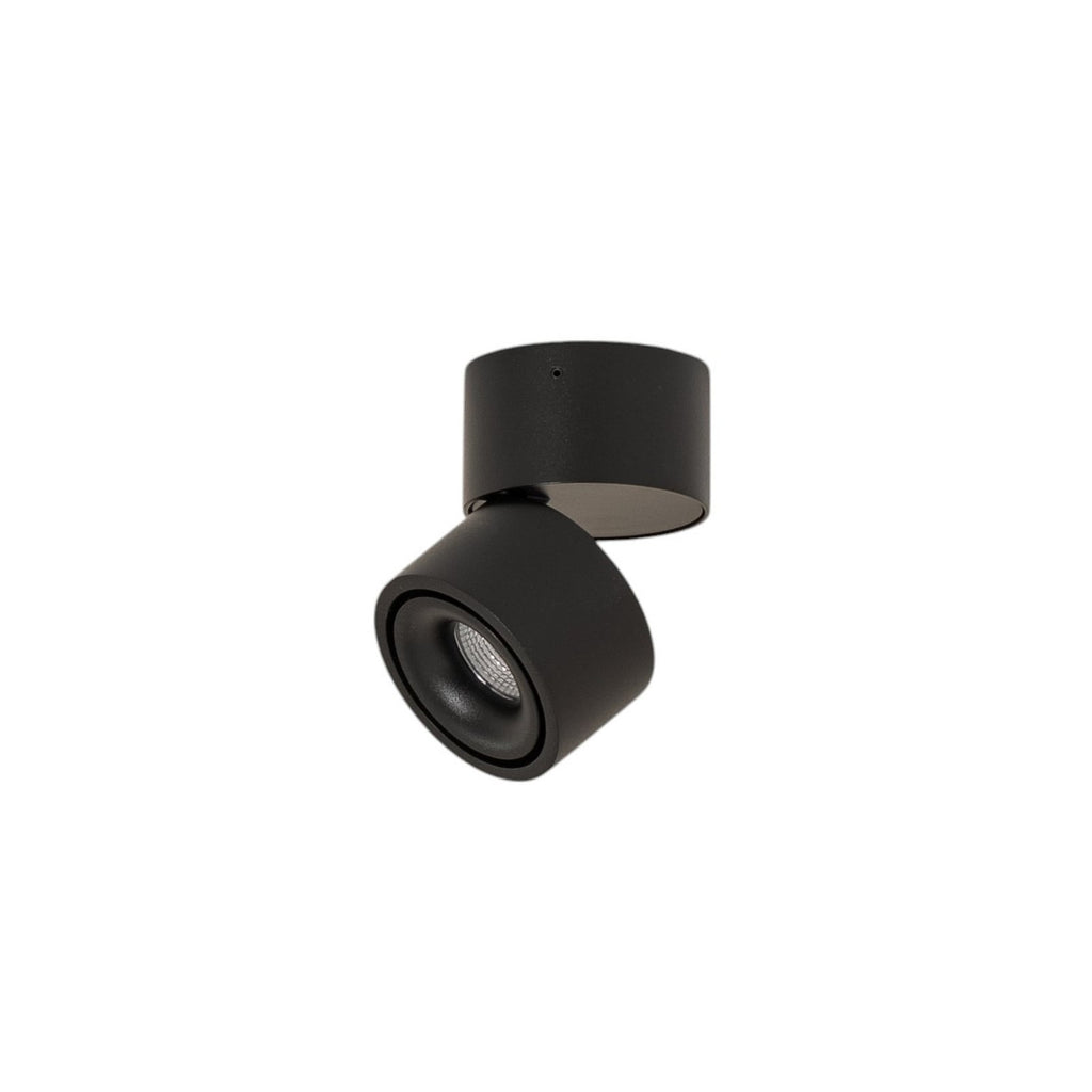 LED takspot Rotari dimbar svart aluminium detalj av lyshode
