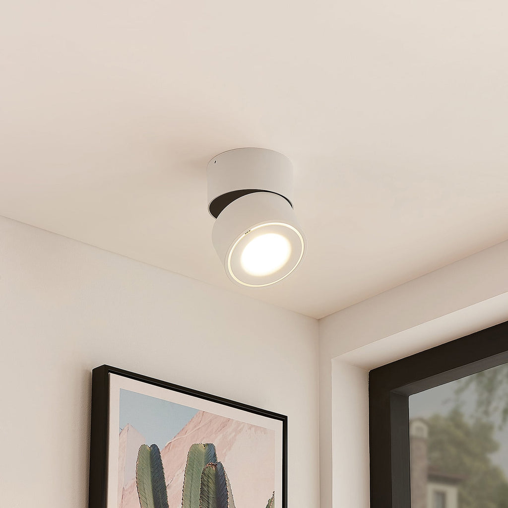LED takspot Rotari hvit svingbar dimbar Ø12,5 cm bakside