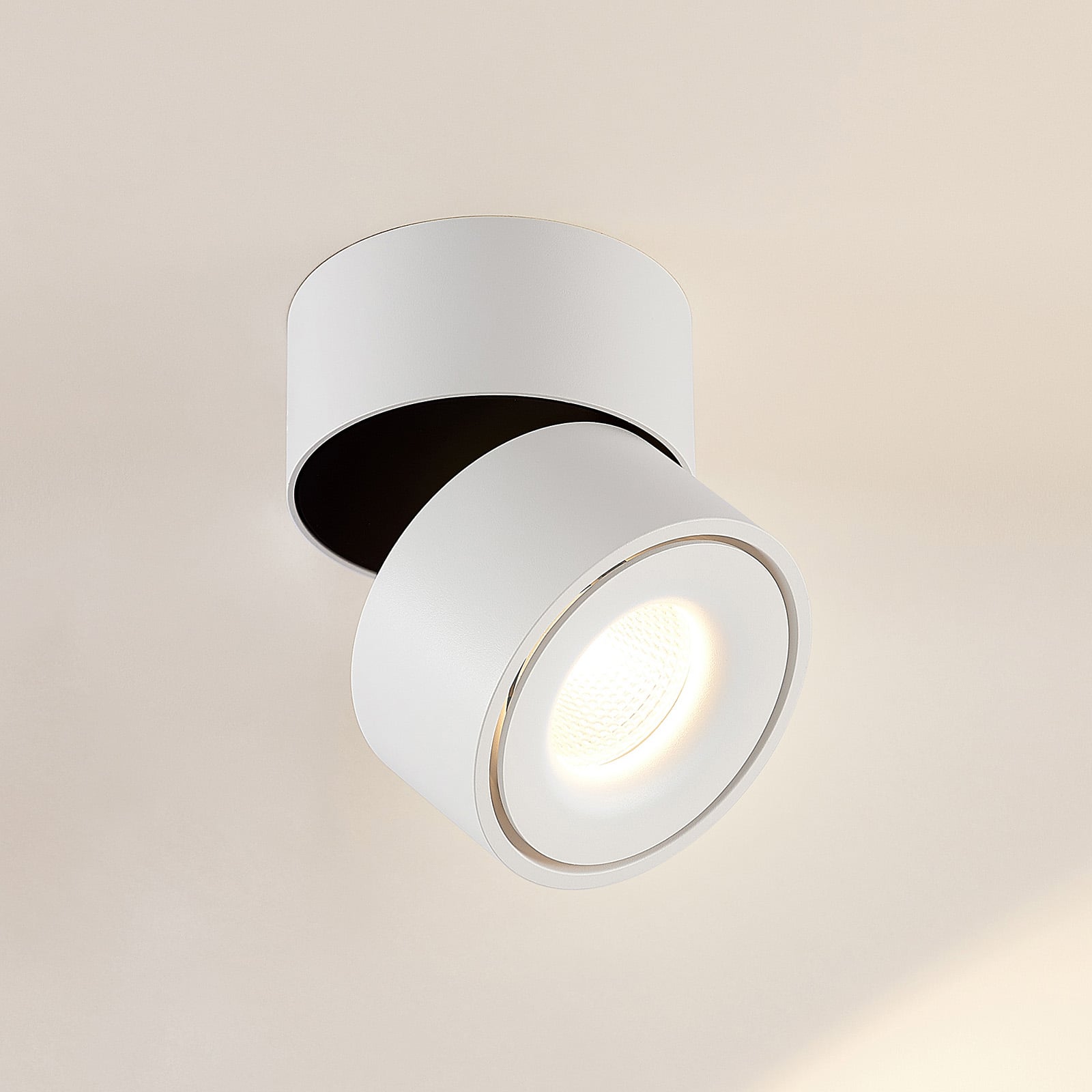 LED takspot Rotari hvit svingbar dimbar Ø12,5 cm nærbilde
