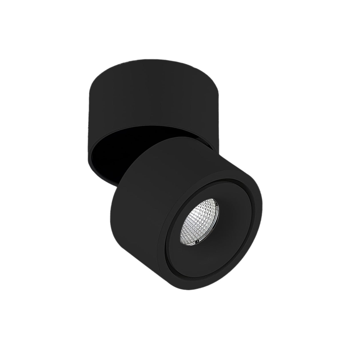 LED takspot Rotari svart svingbar dimbar detalj av lampehode