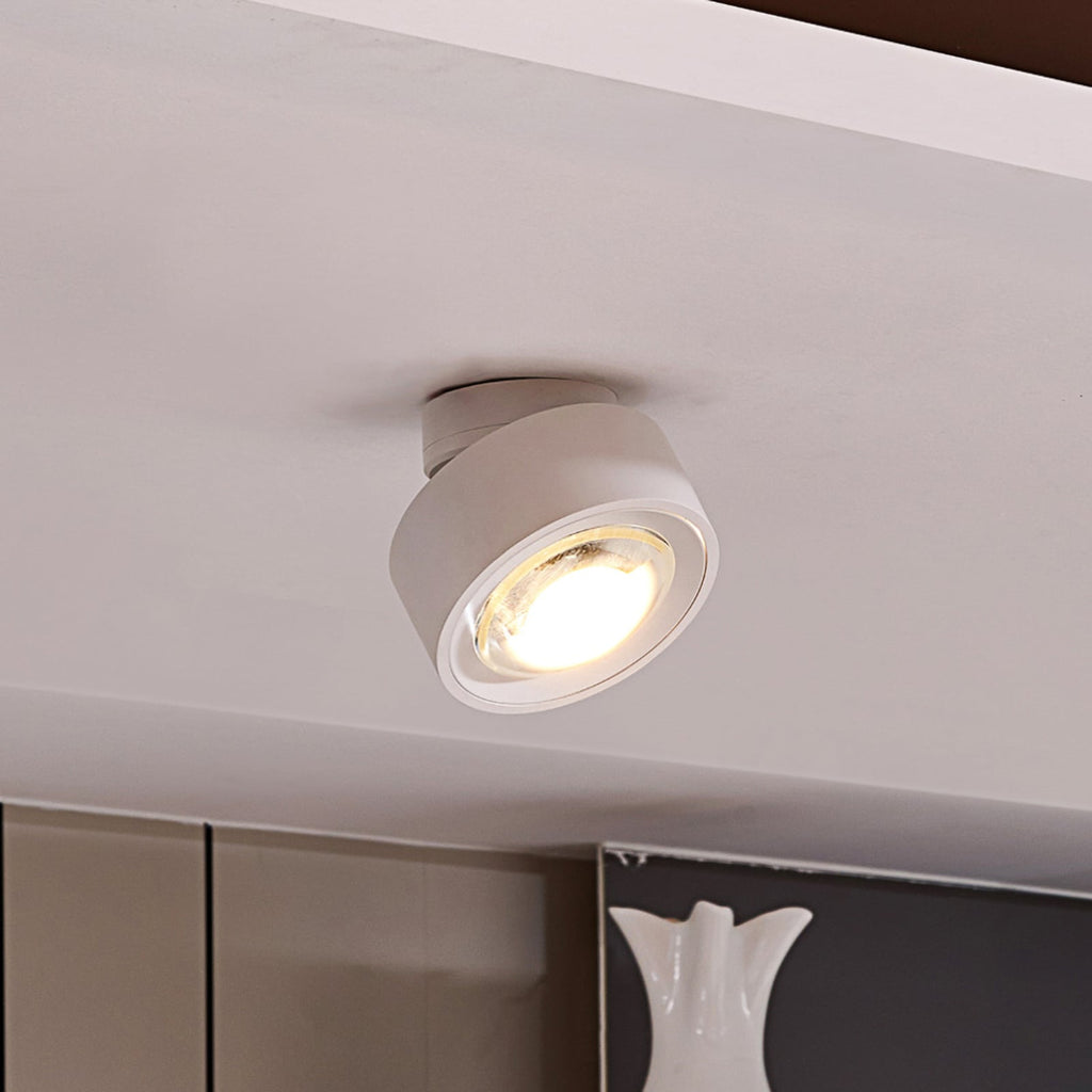LED takspot Rotari svingbar hvit forfra