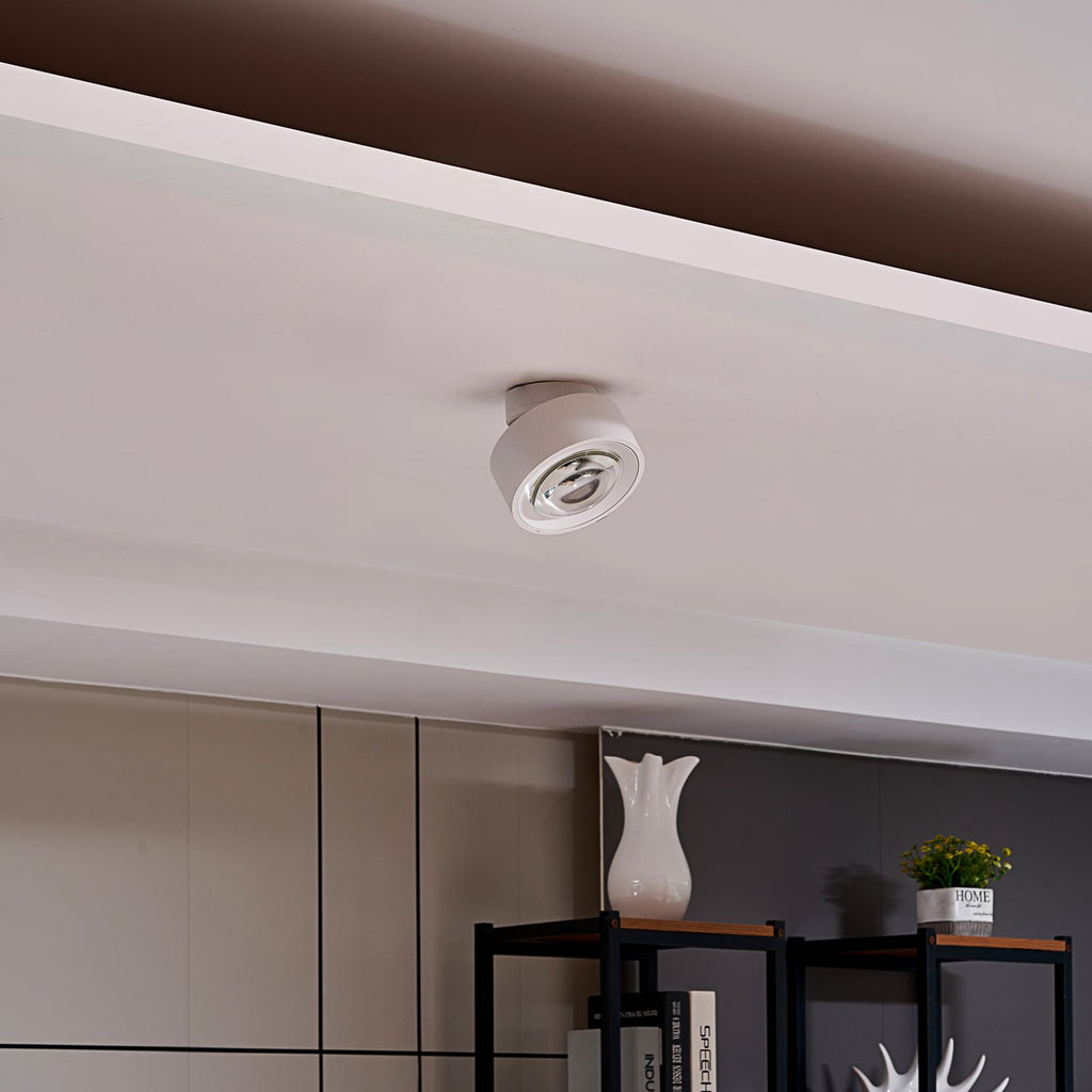 LED takspot Rotari svingbar hvit bakside