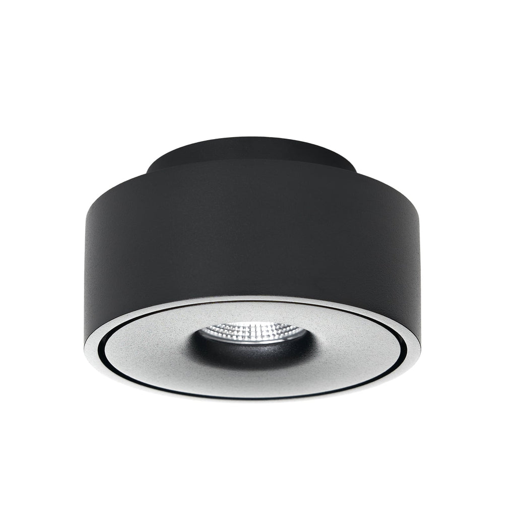 LED takspot Rotari svingbar svart detalj av lampehode
