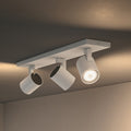 LED takspot Runner 3-lys GU10 dimbar hvit med fjernkontroll Philips Hue forfra