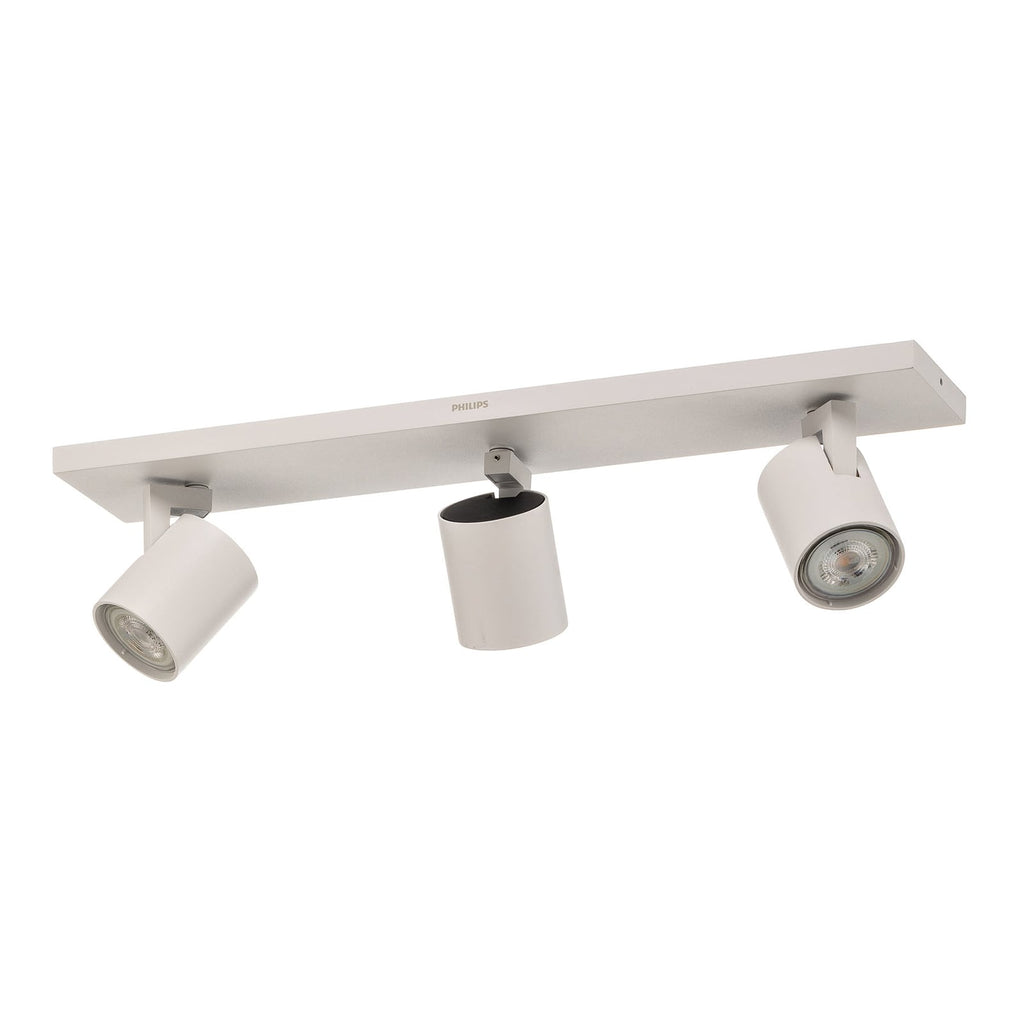 Detalj av LED takspot Runner 3-lys hvit GU10 varmhvit - Philips