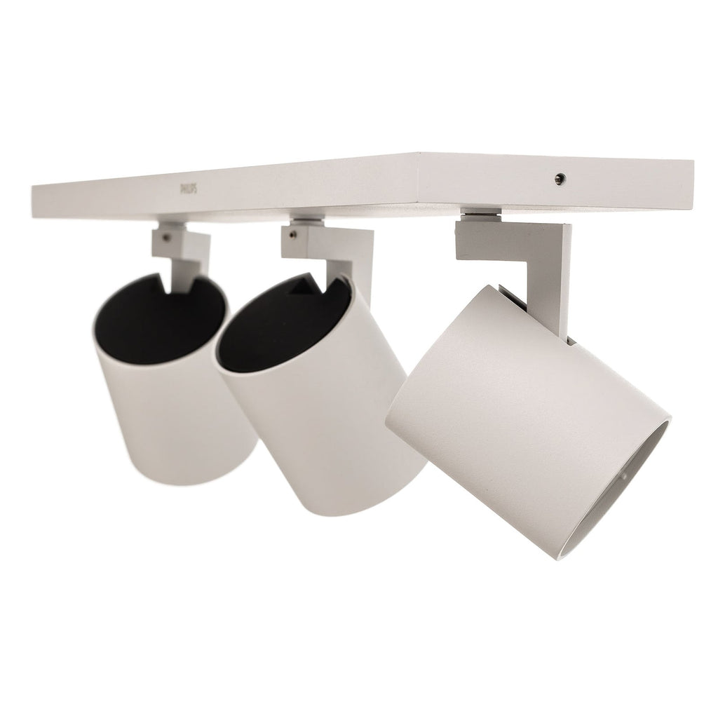 Montert LED takspot Runner 3-lys hvit GU10 varmhvit - Philips i rom