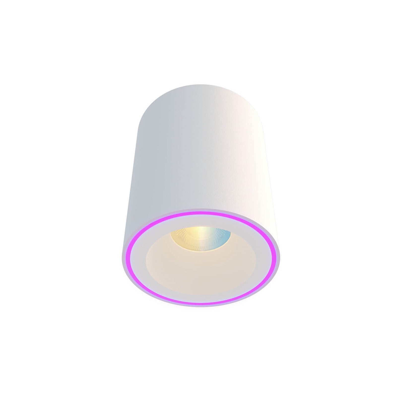 LED takspot Smart Halo CCT RGB dimbar hvit Ø10 cm forfra