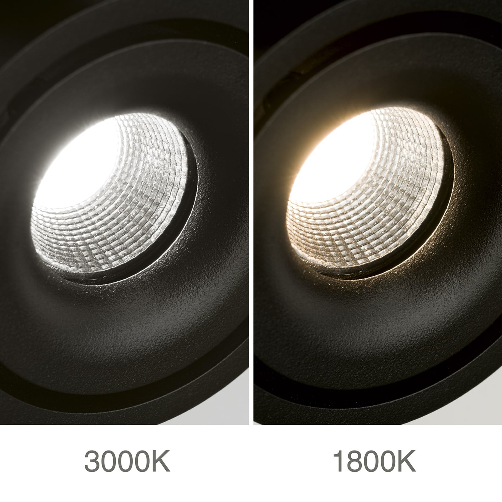 LED takspot Specter 2-lys svart aluminium dimbar side