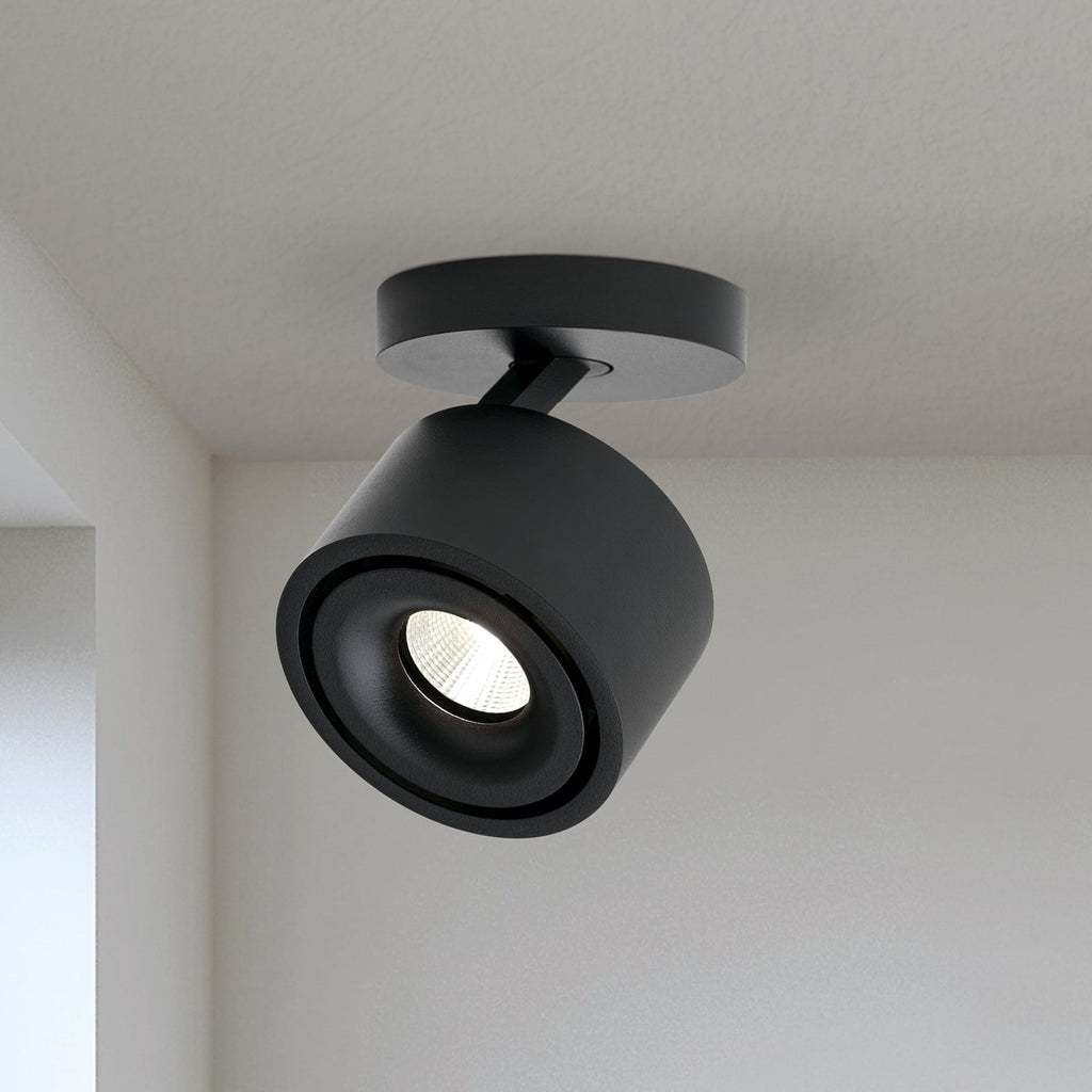 LED takspot Specter svart aluminium forfra