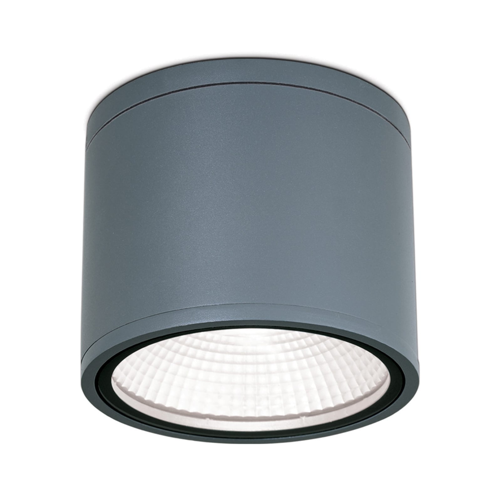 LED takspot Sputnik antrasitt Ø14,5 cm IP65 3000K bakside
