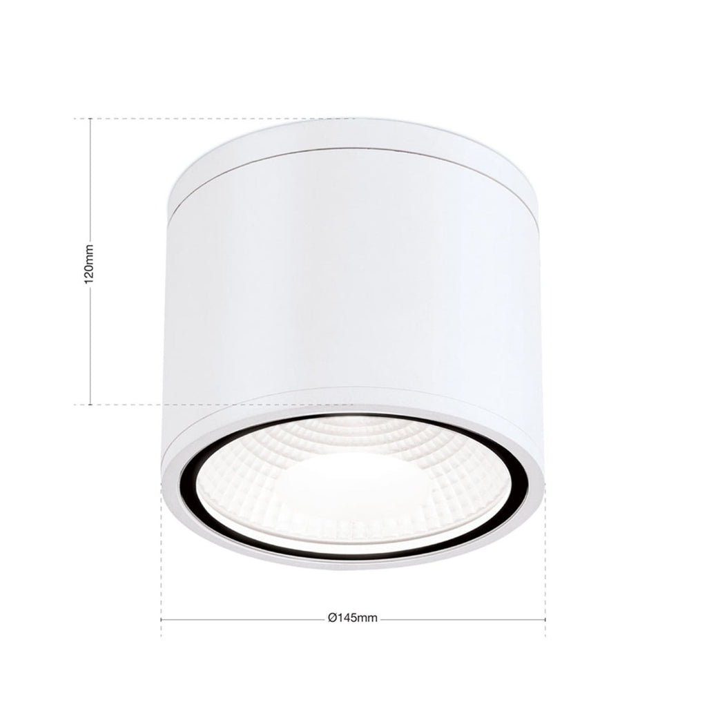 LED takspot Sputnik hvit Ø14,5 cm sideprofil