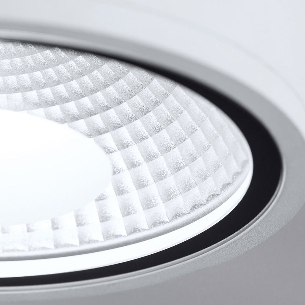 LED takspot Sputnik hvit Ø14,5 cm monteringsdetalj